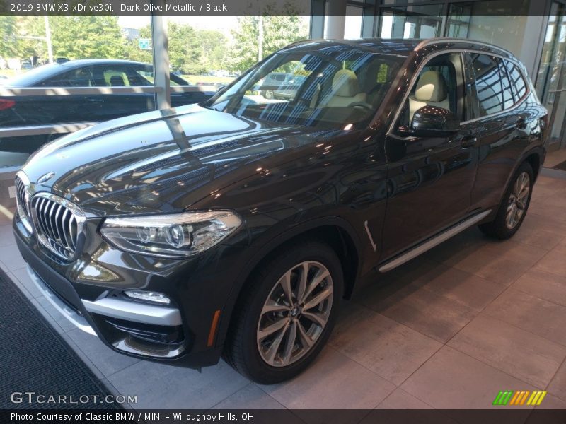 Dark Olive Metallic / Black 2019 BMW X3 xDrive30i