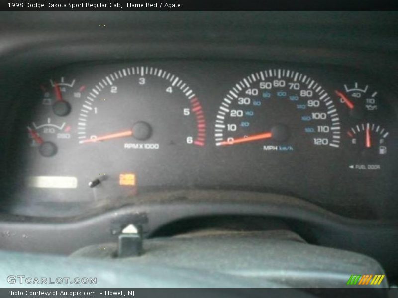 Flame Red / Agate 1998 Dodge Dakota Sport Regular Cab