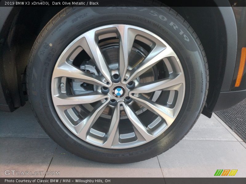 Dark Olive Metallic / Black 2019 BMW X3 xDrive30i