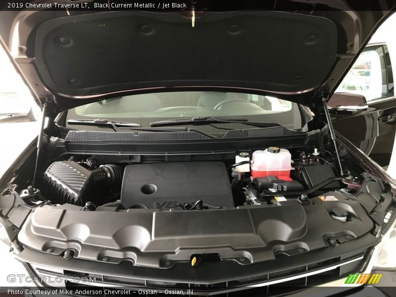 Black Current Metallic / Jet Black 2019 Chevrolet Traverse LT