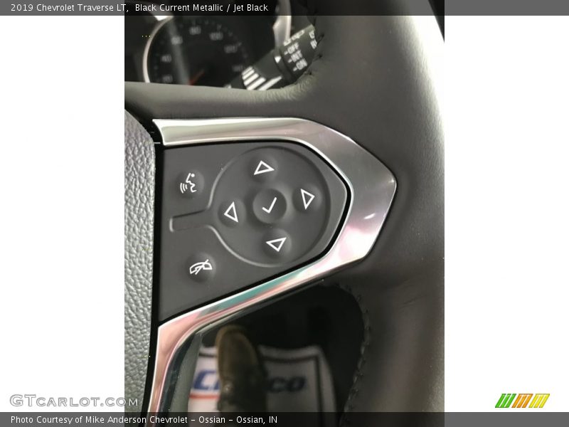 Black Current Metallic / Jet Black 2019 Chevrolet Traverse LT