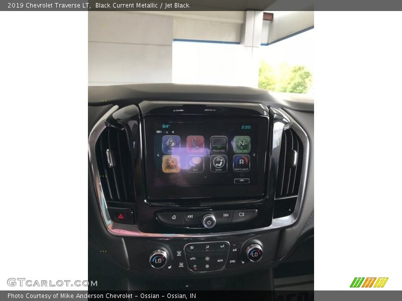 Black Current Metallic / Jet Black 2019 Chevrolet Traverse LT