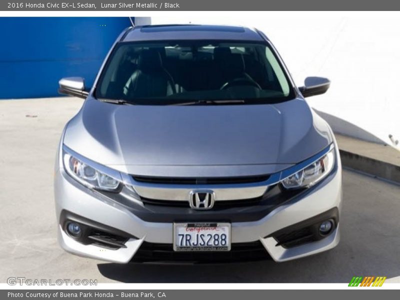 Lunar Silver Metallic / Black 2016 Honda Civic EX-L Sedan