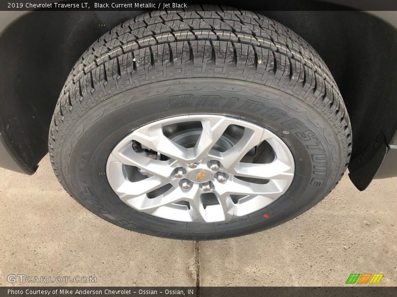 Black Current Metallic / Jet Black 2019 Chevrolet Traverse LT