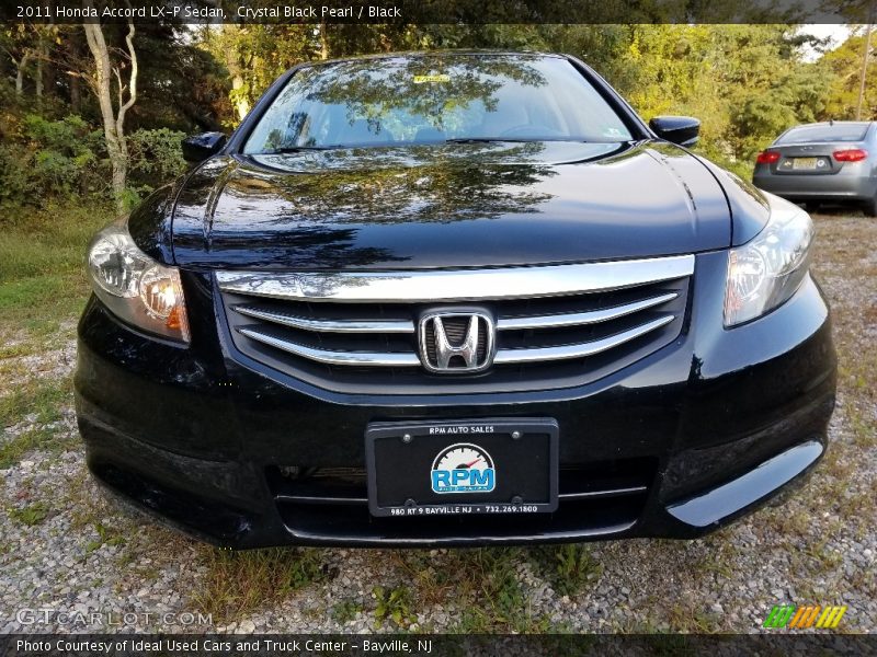 Crystal Black Pearl / Black 2011 Honda Accord LX-P Sedan