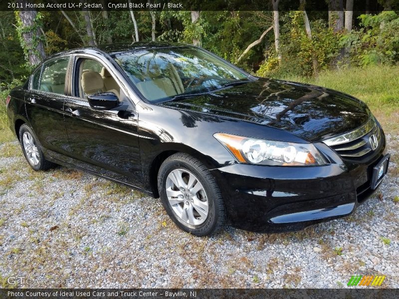 Crystal Black Pearl / Black 2011 Honda Accord LX-P Sedan