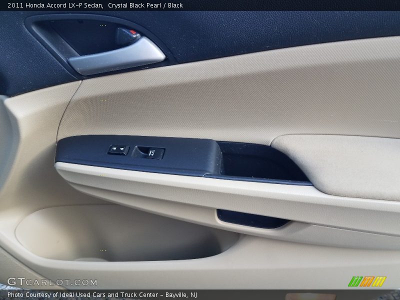 Crystal Black Pearl / Black 2011 Honda Accord LX-P Sedan