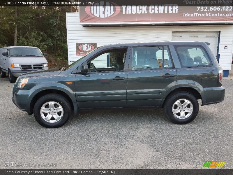 Steel Blue Metallic / Gray 2006 Honda Pilot LX 4WD