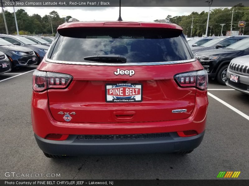 Red-Line Pearl / Black 2019 Jeep Compass Latitude 4x4