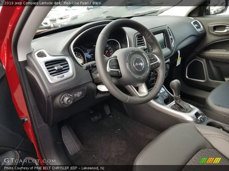 Red-Line Pearl / Black 2019 Jeep Compass Latitude 4x4