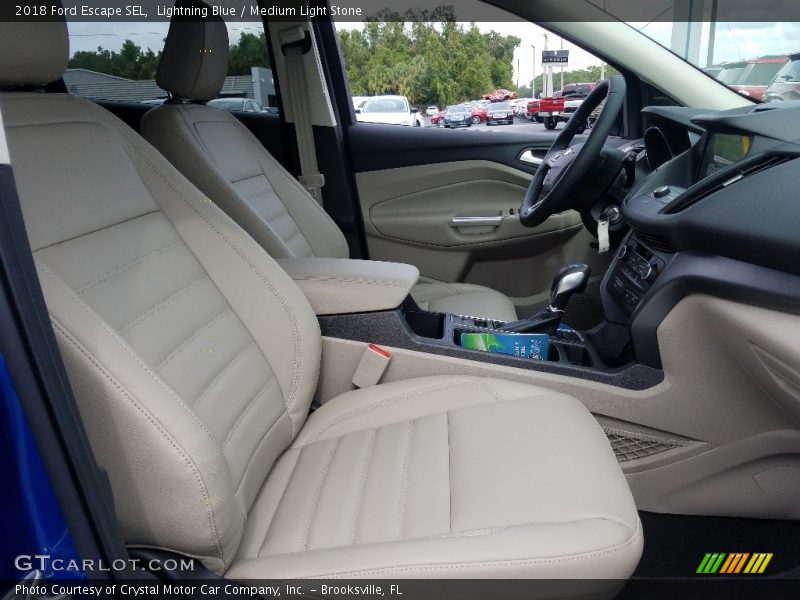 Lightning Blue / Medium Light Stone 2018 Ford Escape SEL