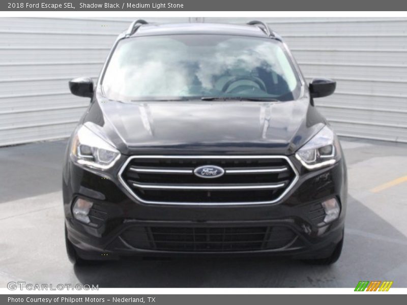 Shadow Black / Medium Light Stone 2018 Ford Escape SEL