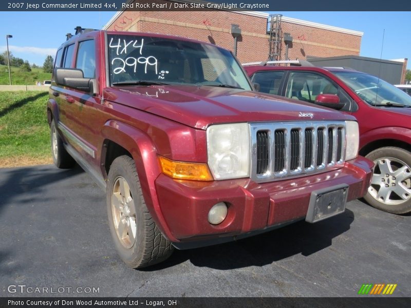 Red Rock Pearl / Dark Slate Gray/Light Graystone 2007 Jeep Commander Limited 4x4