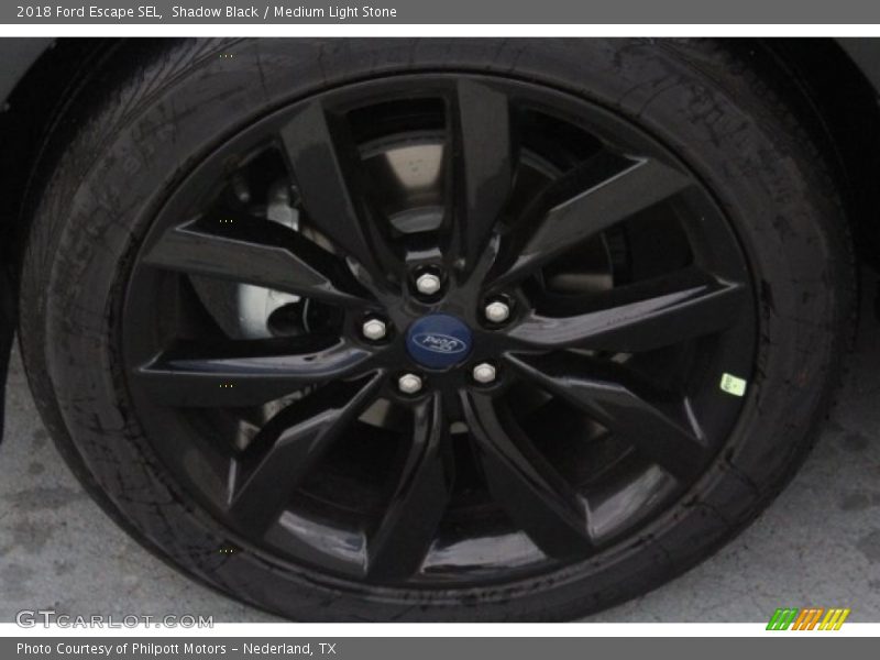 Shadow Black / Medium Light Stone 2018 Ford Escape SEL