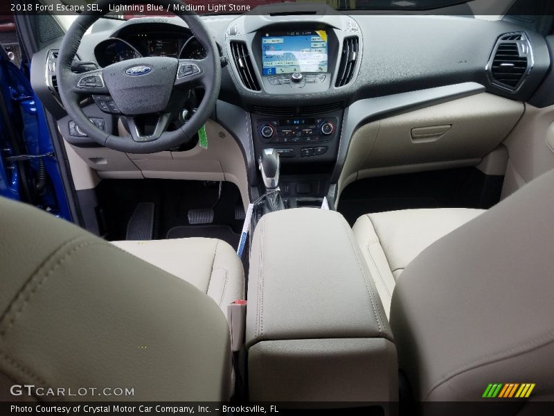 Lightning Blue / Medium Light Stone 2018 Ford Escape SEL