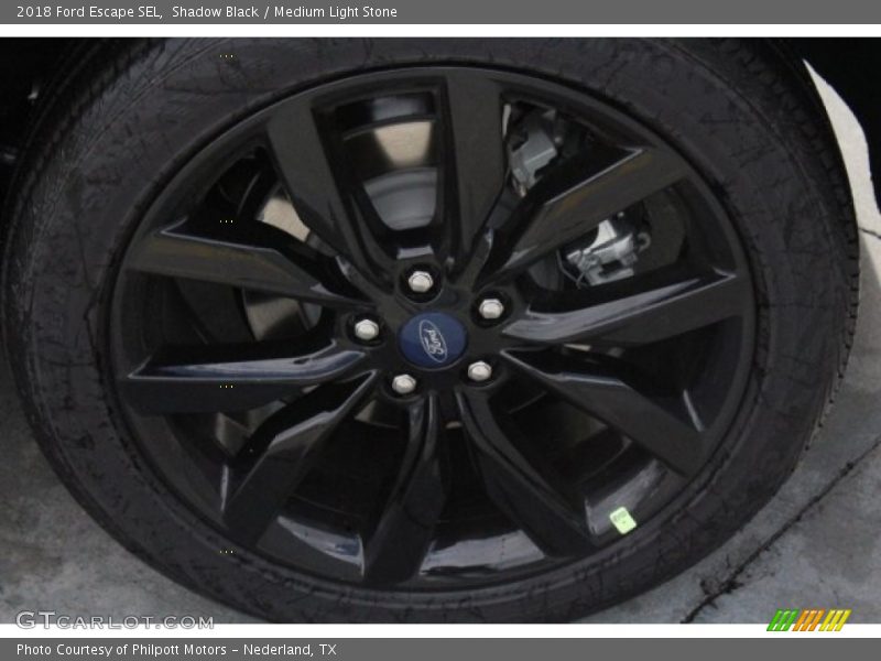 Shadow Black / Medium Light Stone 2018 Ford Escape SEL