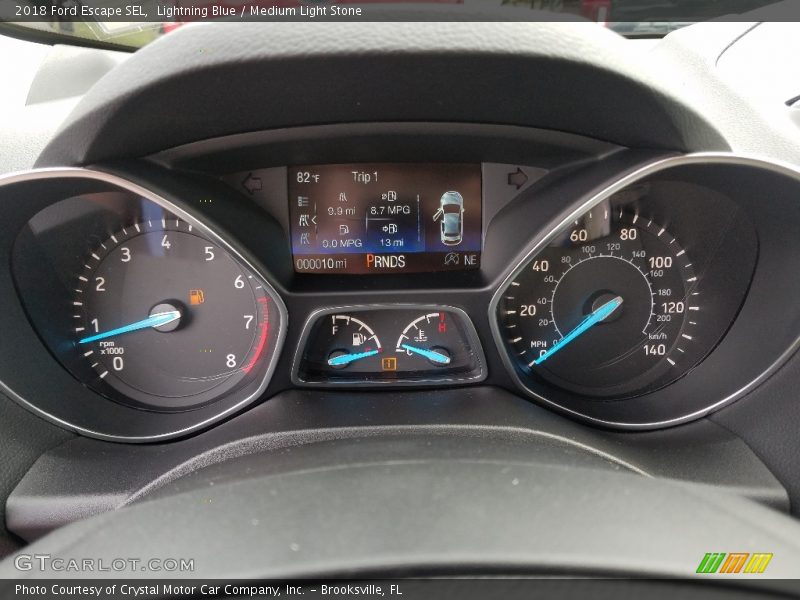 Lightning Blue / Medium Light Stone 2018 Ford Escape SEL