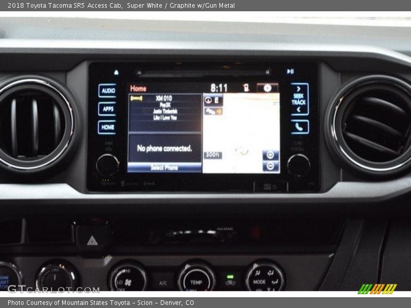 Super White / Graphite w/Gun Metal 2018 Toyota Tacoma SR5 Access Cab