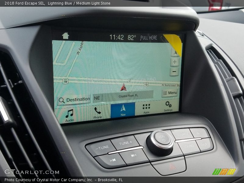 Lightning Blue / Medium Light Stone 2018 Ford Escape SEL