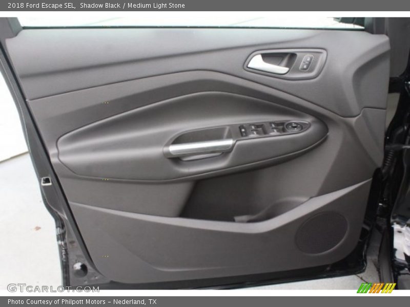 Shadow Black / Medium Light Stone 2018 Ford Escape SEL