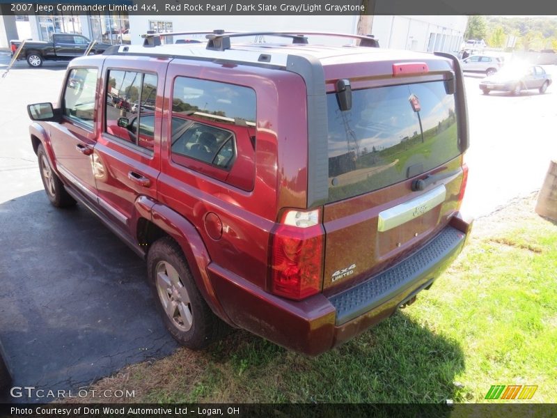 Red Rock Pearl / Dark Slate Gray/Light Graystone 2007 Jeep Commander Limited 4x4