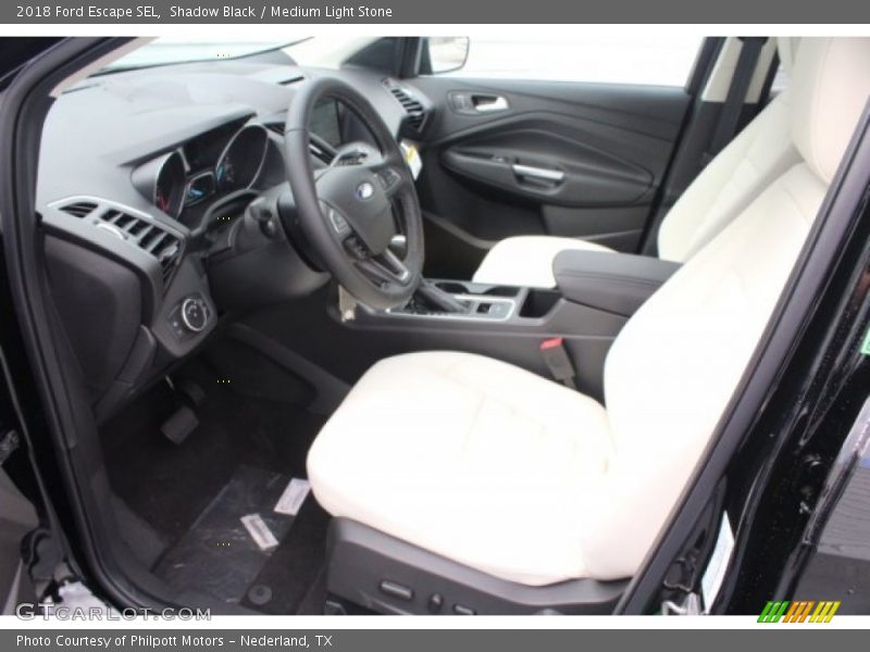 Shadow Black / Medium Light Stone 2018 Ford Escape SEL