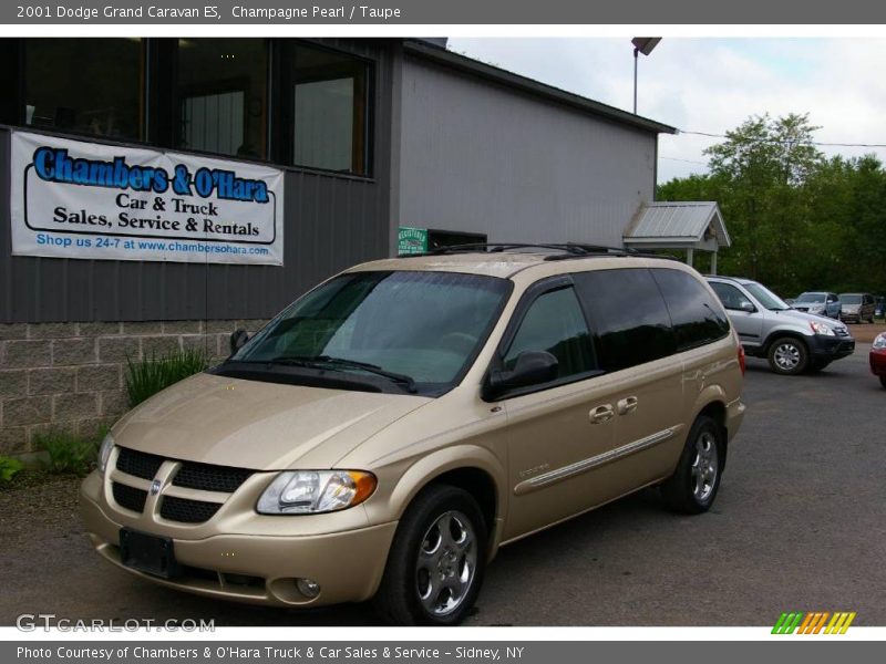 Champagne Pearl / Taupe 2001 Dodge Grand Caravan ES