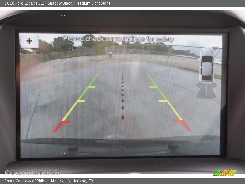 Shadow Black / Medium Light Stone 2018 Ford Escape SEL