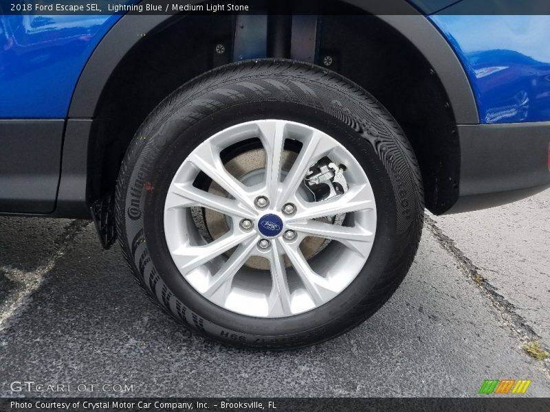 Lightning Blue / Medium Light Stone 2018 Ford Escape SEL
