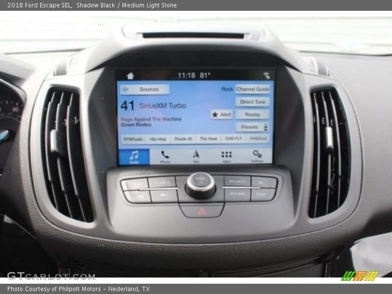 Shadow Black / Medium Light Stone 2018 Ford Escape SEL