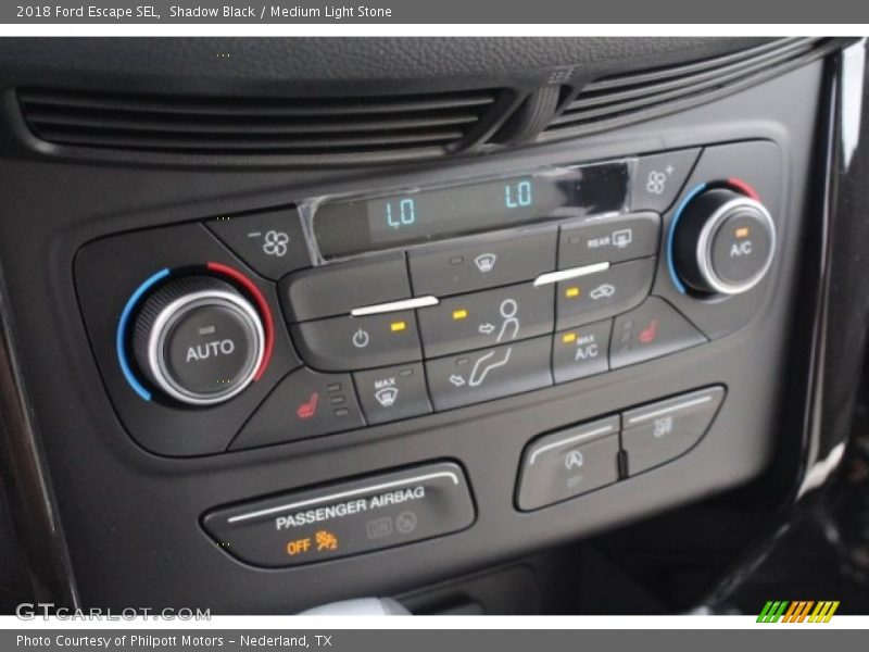Shadow Black / Medium Light Stone 2018 Ford Escape SEL