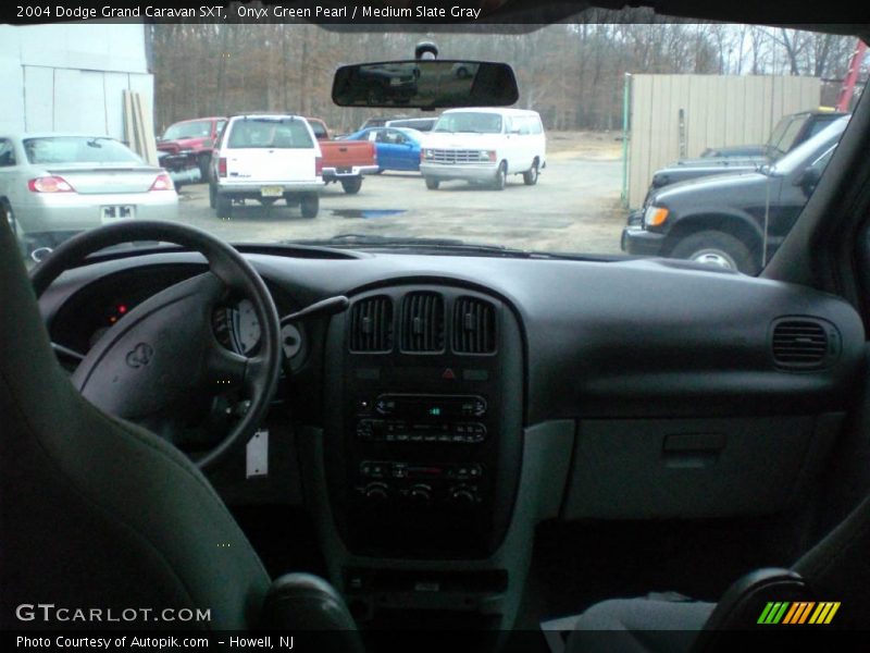 Onyx Green Pearl / Medium Slate Gray 2004 Dodge Grand Caravan SXT