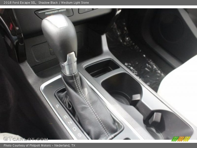 Shadow Black / Medium Light Stone 2018 Ford Escape SEL