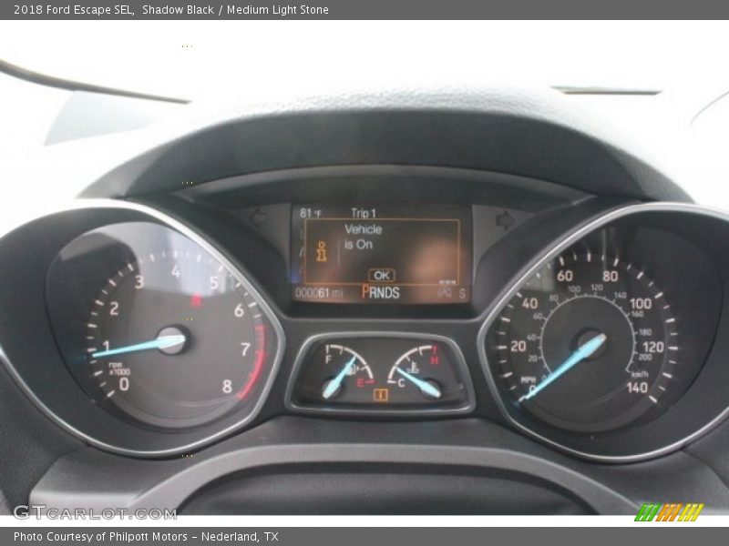 Shadow Black / Medium Light Stone 2018 Ford Escape SEL