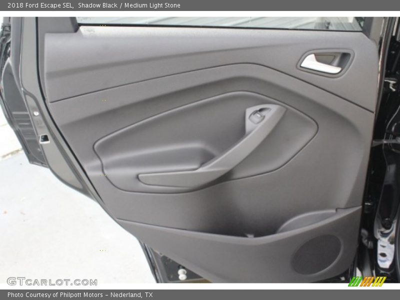 Shadow Black / Medium Light Stone 2018 Ford Escape SEL