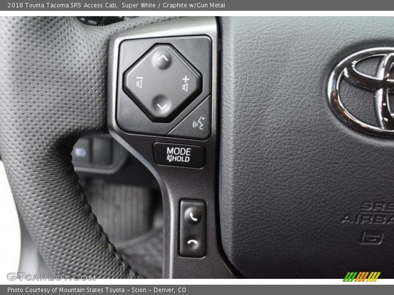 Super White / Graphite w/Gun Metal 2018 Toyota Tacoma SR5 Access Cab