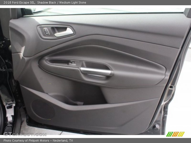 Shadow Black / Medium Light Stone 2018 Ford Escape SEL