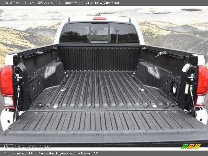 Super White / Graphite w/Gun Metal 2018 Toyota Tacoma SR5 Access Cab
