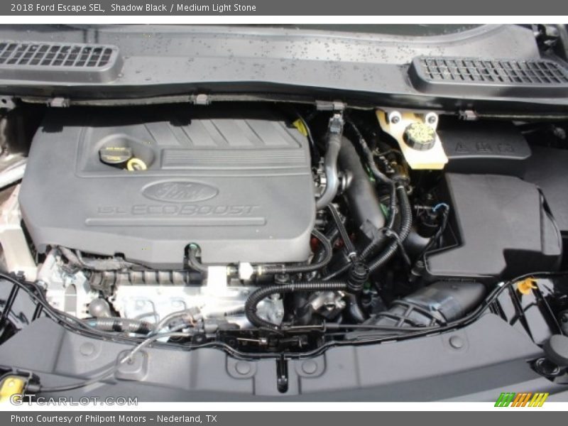 Shadow Black / Medium Light Stone 2018 Ford Escape SEL