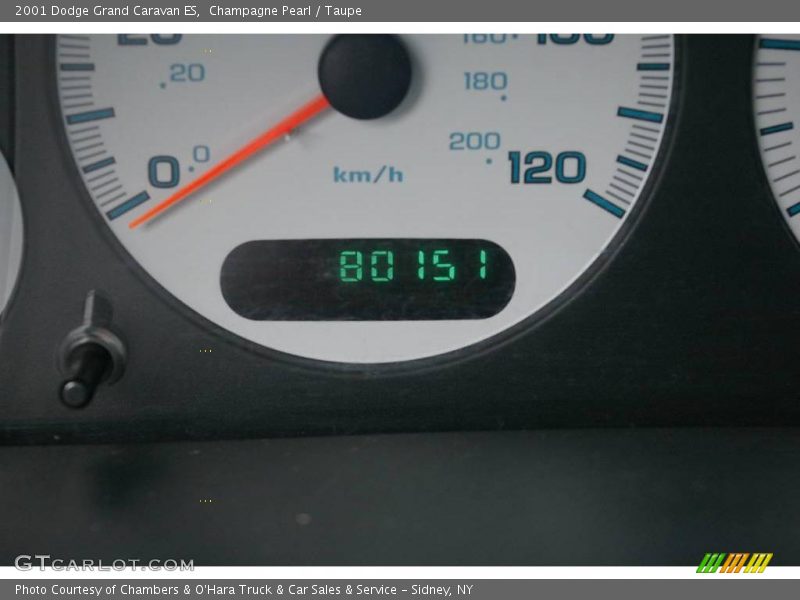 Champagne Pearl / Taupe 2001 Dodge Grand Caravan ES