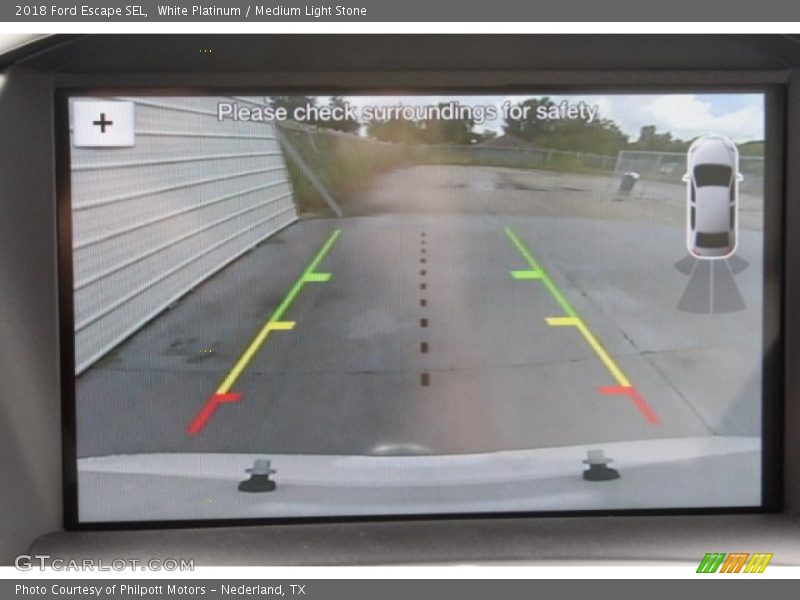 White Platinum / Medium Light Stone 2018 Ford Escape SEL