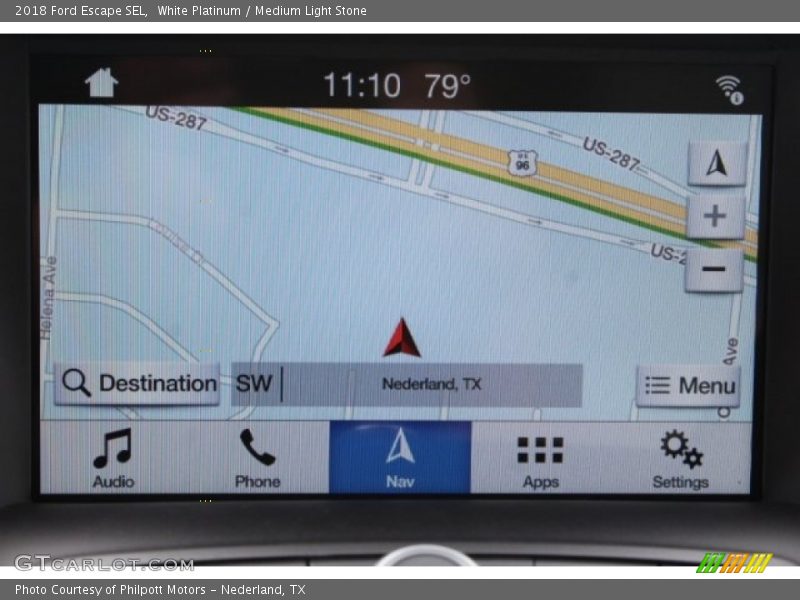 White Platinum / Medium Light Stone 2018 Ford Escape SEL