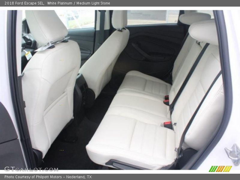 White Platinum / Medium Light Stone 2018 Ford Escape SEL