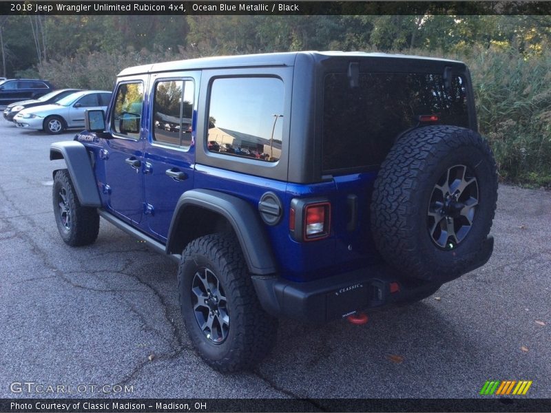 Ocean Blue Metallic / Black 2018 Jeep Wrangler Unlimited Rubicon 4x4