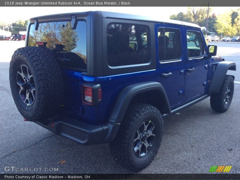 Ocean Blue Metallic / Black 2018 Jeep Wrangler Unlimited Rubicon 4x4