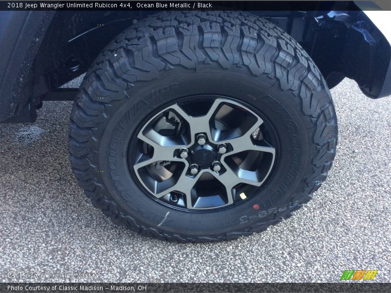 Ocean Blue Metallic / Black 2018 Jeep Wrangler Unlimited Rubicon 4x4
