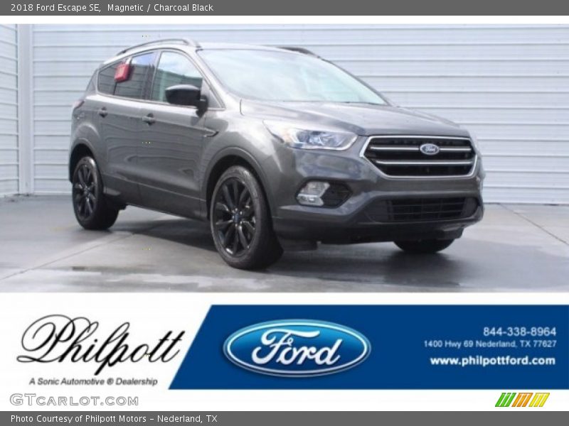 Magnetic / Charcoal Black 2018 Ford Escape SE