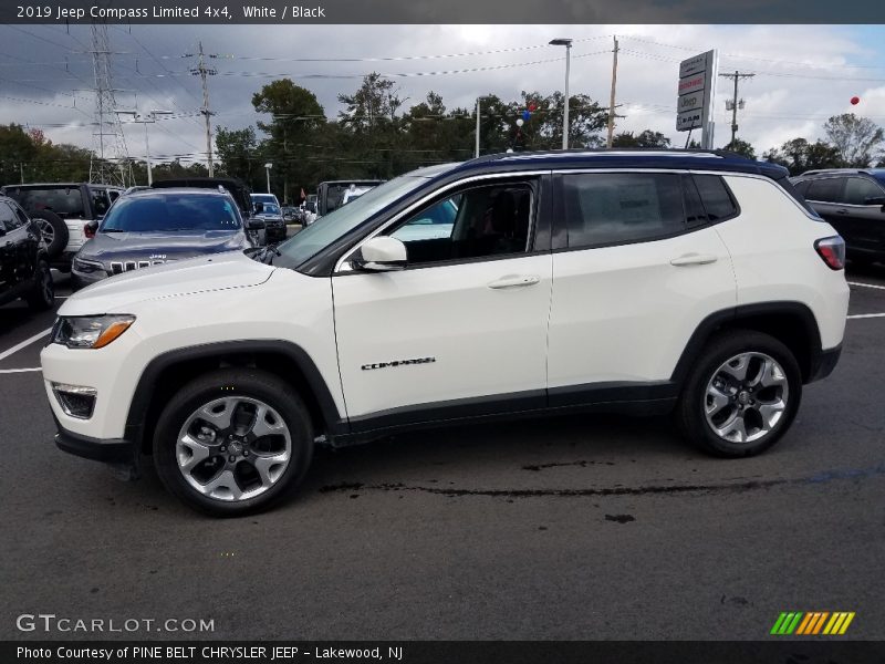 White / Black 2019 Jeep Compass Limited 4x4