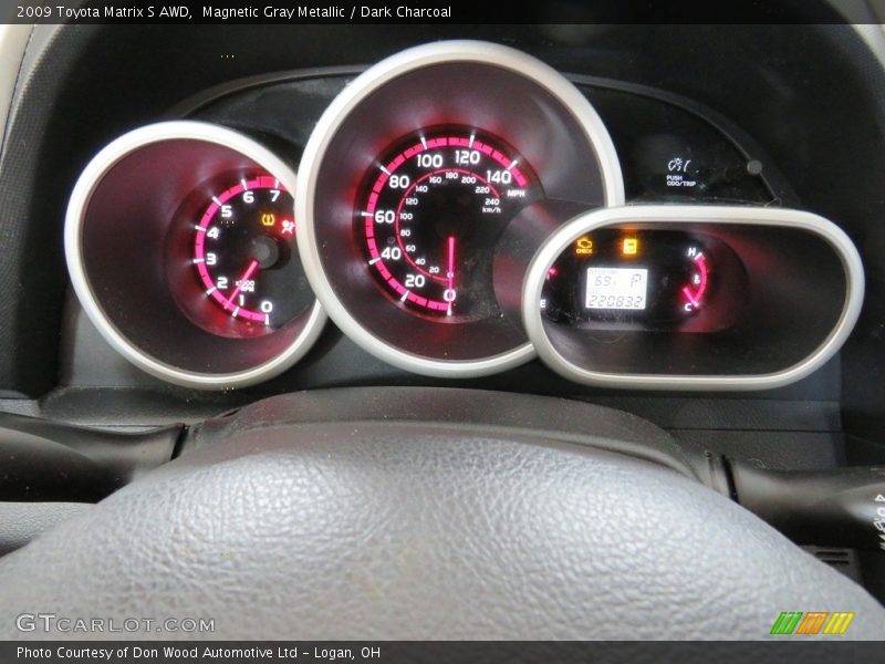 Magnetic Gray Metallic / Dark Charcoal 2009 Toyota Matrix S AWD