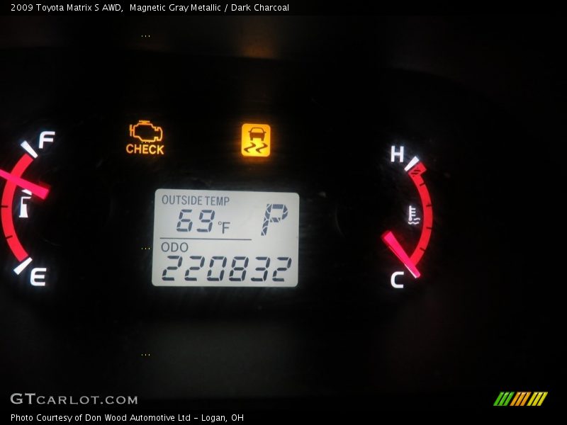 Magnetic Gray Metallic / Dark Charcoal 2009 Toyota Matrix S AWD